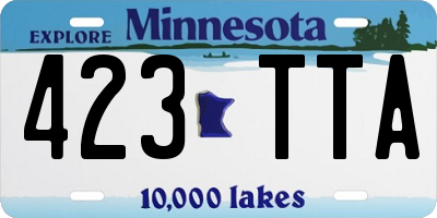 MN license plate 423TTA