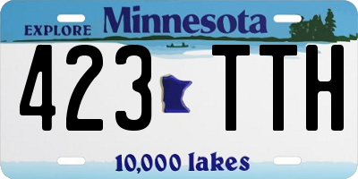 MN license plate 423TTH