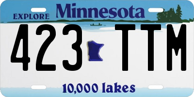 MN license plate 423TTM
