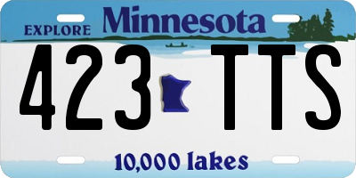 MN license plate 423TTS