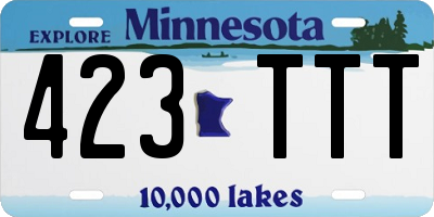 MN license plate 423TTT