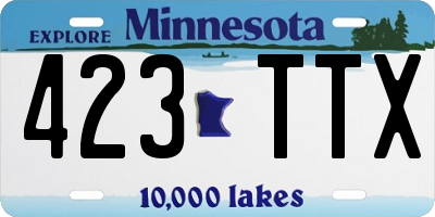 MN license plate 423TTX