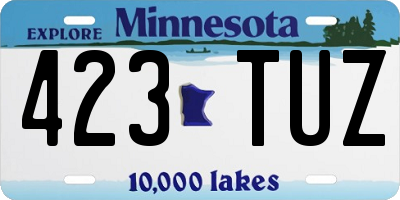 MN license plate 423TUZ