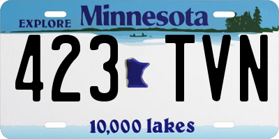 MN license plate 423TVN