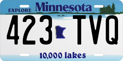 MN license plate 423TVQ