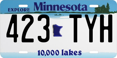 MN license plate 423TYH