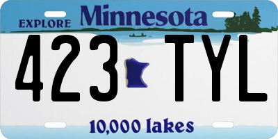 MN license plate 423TYL