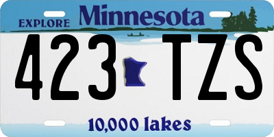 MN license plate 423TZS
