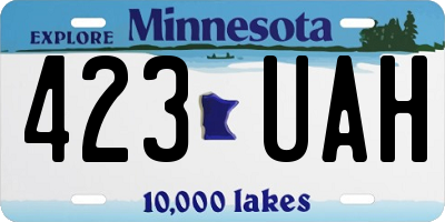 MN license plate 423UAH