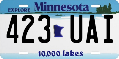 MN license plate 423UAI