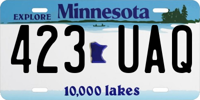 MN license plate 423UAQ