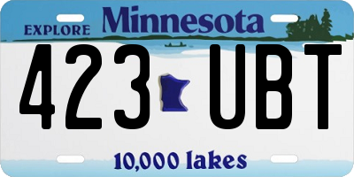 MN license plate 423UBT