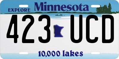 MN license plate 423UCD