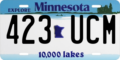 MN license plate 423UCM