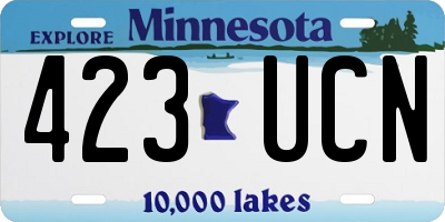 MN license plate 423UCN