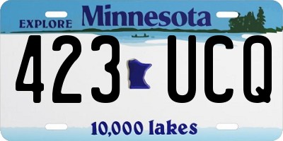 MN license plate 423UCQ