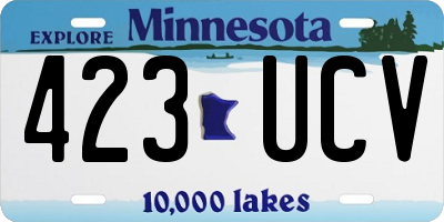 MN license plate 423UCV