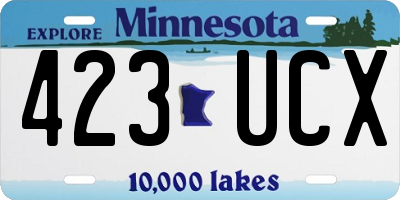 MN license plate 423UCX