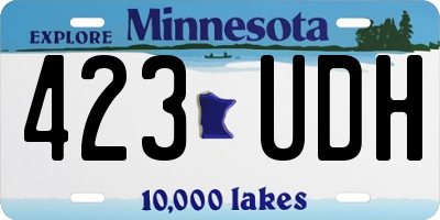 MN license plate 423UDH