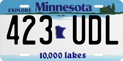 MN license plate 423UDL