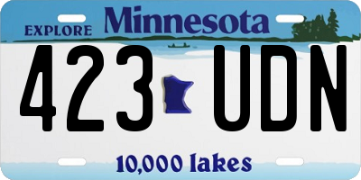 MN license plate 423UDN