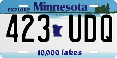 MN license plate 423UDQ