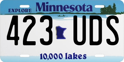 MN license plate 423UDS