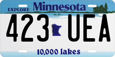 MN license plate 423UEA