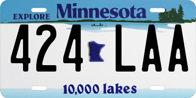 MN license plate 424LAA