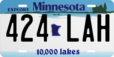 MN license plate 424LAH