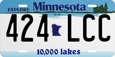 MN license plate 424LCC