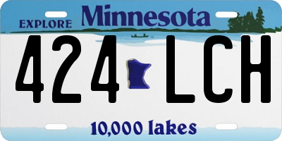 MN license plate 424LCH