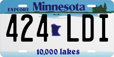 MN license plate 424LDI