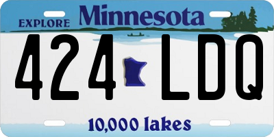MN license plate 424LDQ