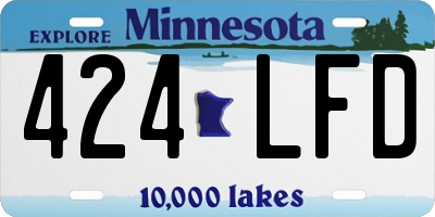 MN license plate 424LFD