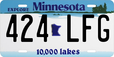 MN license plate 424LFG