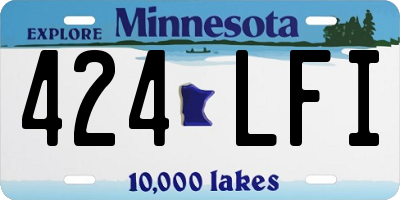 MN license plate 424LFI