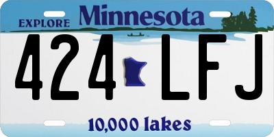 MN license plate 424LFJ
