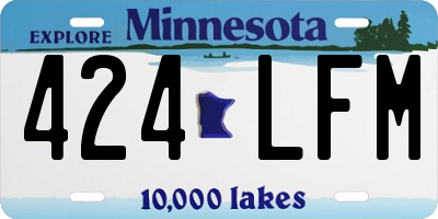 MN license plate 424LFM