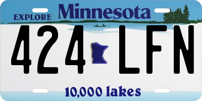 MN license plate 424LFN