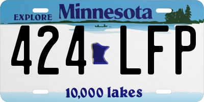 MN license plate 424LFP