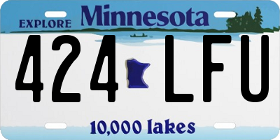 MN license plate 424LFU
