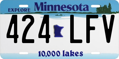 MN license plate 424LFV