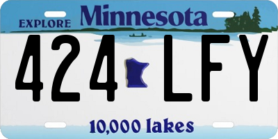 MN license plate 424LFY