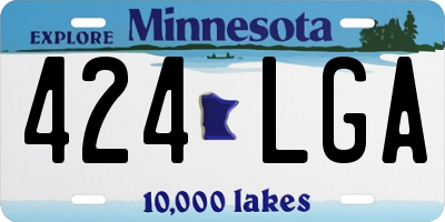 MN license plate 424LGA