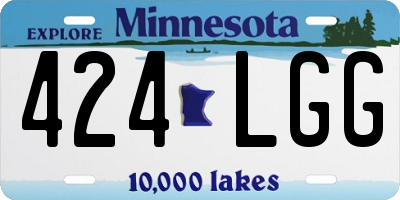MN license plate 424LGG