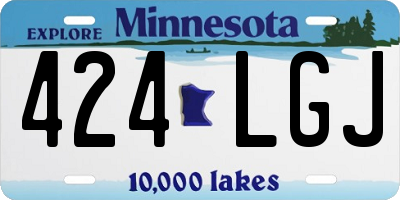 MN license plate 424LGJ
