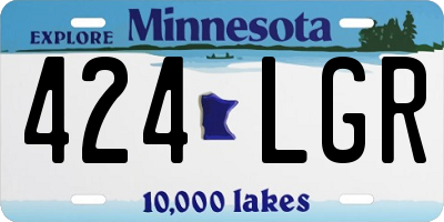 MN license plate 424LGR