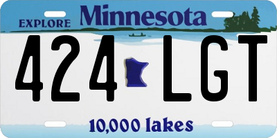 MN license plate 424LGT