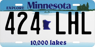 MN license plate 424LHL